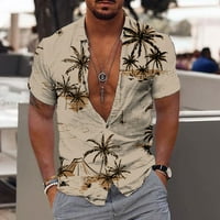 Muška modna ležerna majica s kratkim rukavima s kratkim rukavima Havaji s kratkim rukavima, kaki bluza za učitelje