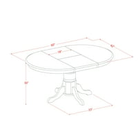 Blagovaonski set od 97 do 6 osoba-ovalni stol za blagovanje i stolice za blagovanje