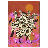 Wynwood Studio Canvas Blagdan od zebra životinja Zoo i divlje životinje zidne umjetničke platneno platno otisak