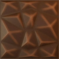 Ekena Millwork 5 8 W 5 8 h Niobe Endurawall Dekorativna 3D zidna ploča, Univerzalna starska metalna hrđa