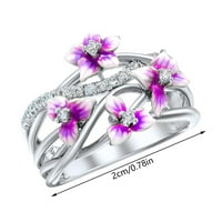 Velika ušteda za odmor nakit modni ženski prsten od cirkonija Kreativni Dodaci za dijamantni prsten zaručnički