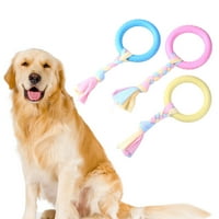 Fogcroll pas žvakanje igračaka na stres ublažavanje ugriza otporan na platnenu traku mali srednji veliki pse okrugli