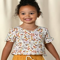 Moderni trenuci Gerber Toddler Girl Ruffled Gauze Top, 2-Pack, veličine 12m-5T