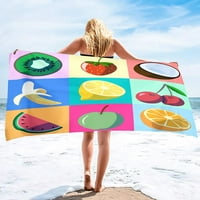 Zabavni voćni brzosušeći ručnik za plažu velike veličine bez pijeska veliki ručnici za plažu za kupaonicu, plažu,