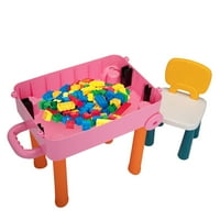 Dječji set za slobodno vrijeme za bebe s stolicom, dizajnerski stol za prtljagu za malu djecu-ružičasta